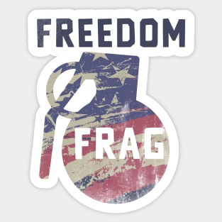 Freedom Frag Sticker